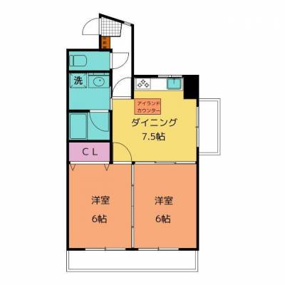 愛知県名古屋市千種区 kakuozan3583Eの間取り図