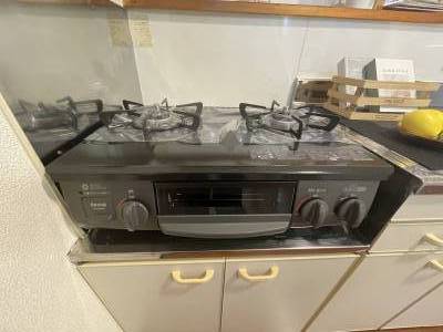 新品2口グリル付きガスコンロ