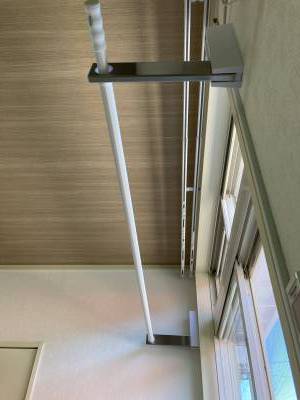 室内物干し付。お出掛け、雨の日は重宝しますね。