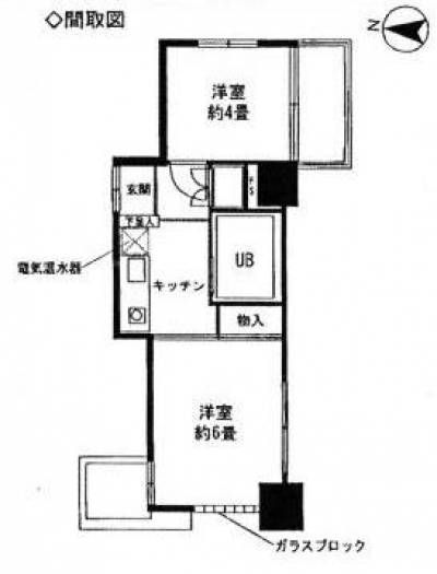 東京都杉並区 パークヒルズ東高円寺403の間取り図