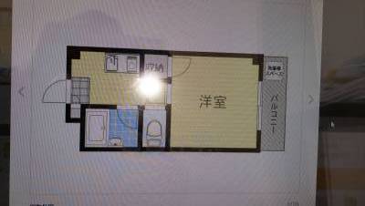 間取り図、家電付きです。