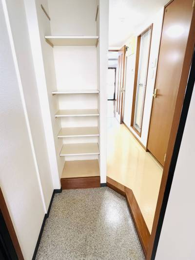 玄関、シューズ棚