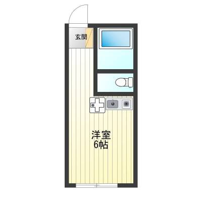 神奈川県横浜市神奈川区 ヒルズ三ッ沢下町A棟105の間取り図