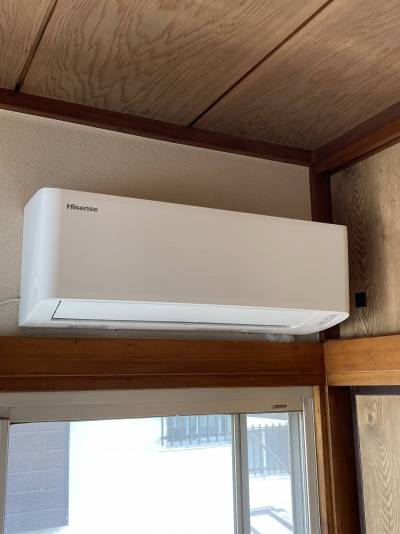 新品　エアコン
2.5kw8畳用（この部屋は6畳）