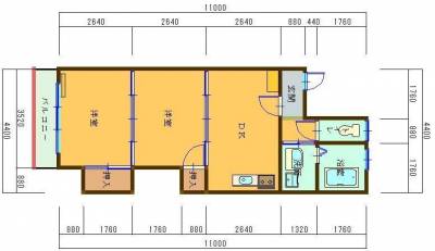 広い39㎡のお部屋。1LDK使いの入居者様もお見受けします