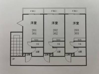 大阪府和泉市 ピースフルハウスⅡ202号室の間取り図