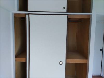 入って右の４．５帖の収納はまあ普通です