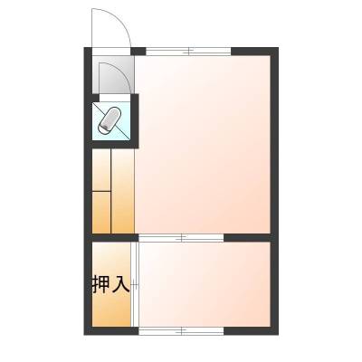 東京都江戸川区 昭和コーポ104の間取り図