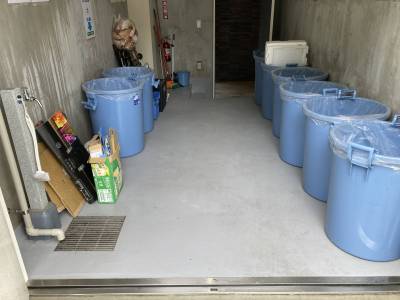 全てのゴミが屋外に出ないでだせる集積所は入居者に好評