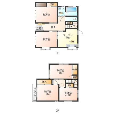 千葉県印旛郡酒々井町 トライアル酒々井店近くの戸建て駐車場広々駐車場広々法人事務所でもの間取り図