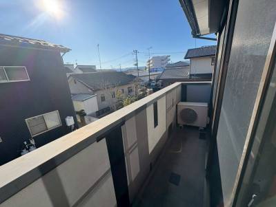 日当たり良好なベランダ