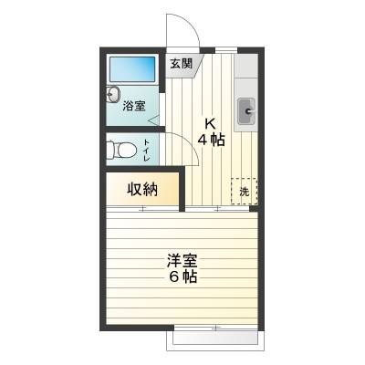 神奈川県厚木市 リバーサイドハイツ101の間取り図