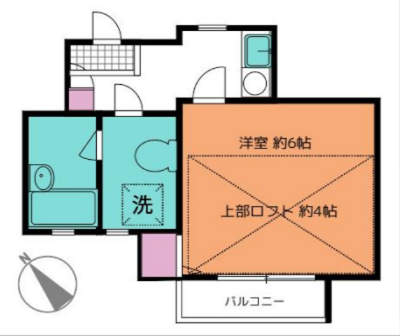 神奈川県横浜市港南区 LandSitz上大岡201の間取り図