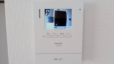 安心安全のモニター付インターホン。