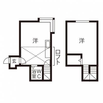 北海道札幌市白石区 メイプルタウン107の間取り図