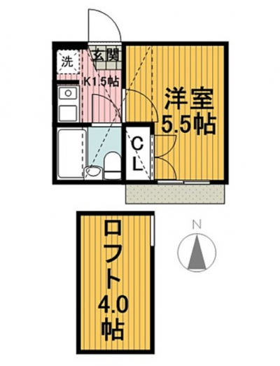 神奈川県海老名市 Richisse東柏ヶ谷104号の間取り図