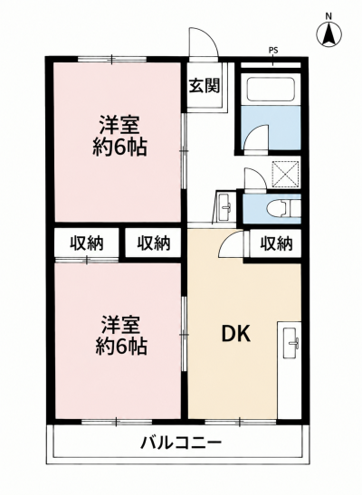 オールフローリングの部屋です。