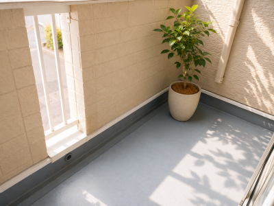 南向きの明るいバルコニー☆観葉植物はイメージです。