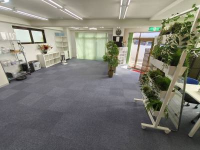 東リ床マット全面貼替済　IKEA人口観葉植物