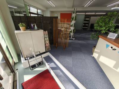 スタッフ用靴箱　スリッパ　傘立　靴履替　コロナ対応