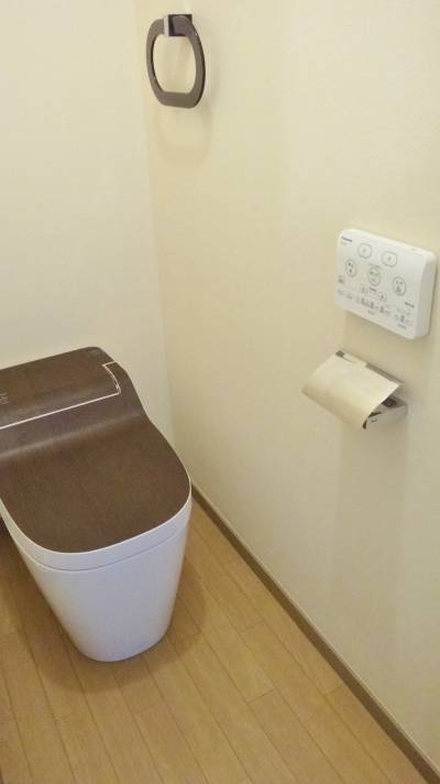 自動洗浄！の機能が付いたトイレ