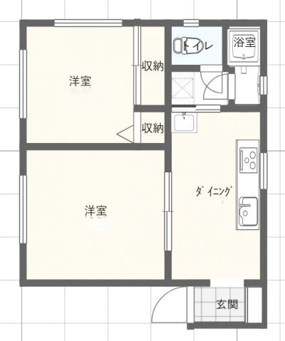 全室角部屋！独立洗面台を新たに設置