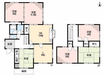 広々 7DK。家族1人1人のプライベートを確保できます。