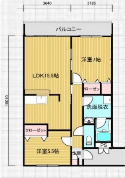 新潟県阿賀野市 ハイムファンタス101の間取り図