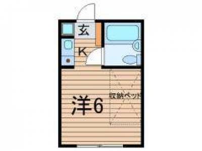 東京都豊島区 ダイタクコーポ椎名町207号室の間取り図