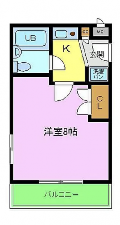 洋室8帖の広々したお部屋