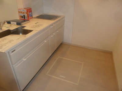 ホーローシステムキッチン
床下収納庫あり