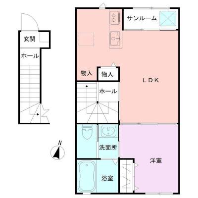 新潟県新潟市中央区 藤花202の間取り図