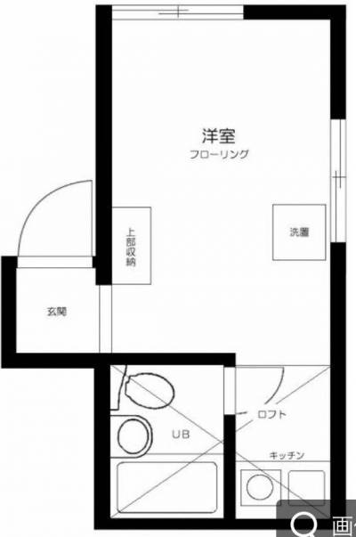 ロフトがあり、使いやすい間取りです