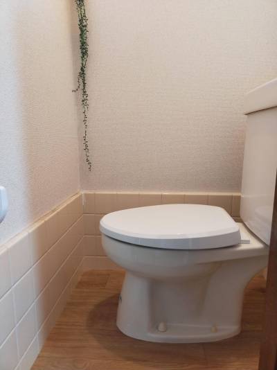 トイレ　床及び便座リフォーム済み