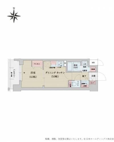 京都府京都市下京区 ベラジオ雅西大路七条８０２号室の間取り図