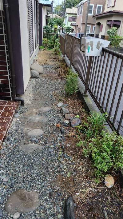 南向きの専用庭