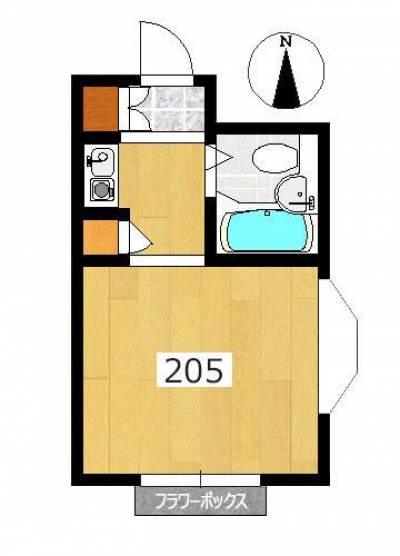 神奈川県川崎市多摩区 アップステージ向ヶ丘205の間取り図