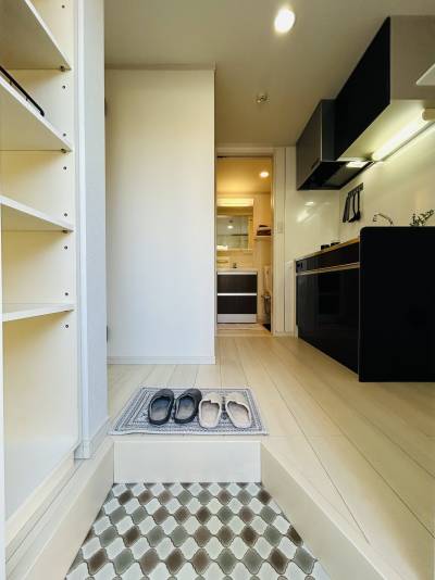 シューズボックス完備、玄関もすっきり。