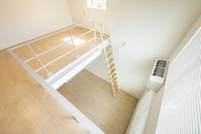 高さのあるロフトは開放感があります！