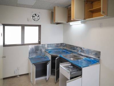 キッチンは、大容量の収納があります。