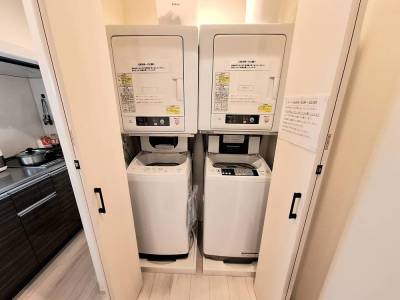 1階の洗濯機＆乾燥機は2台づつ