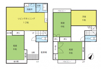 兵庫県明石市 青空と春風の～Plage～の間取り図