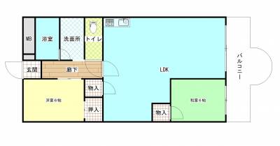 南側明るく通風の良い広々としたLDK　