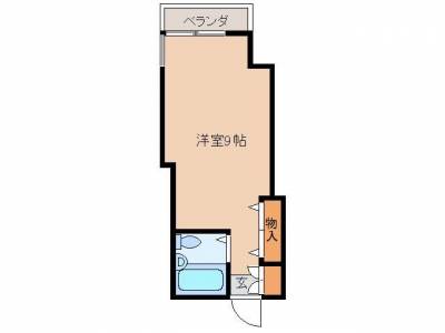 広々９畳のワンルーム