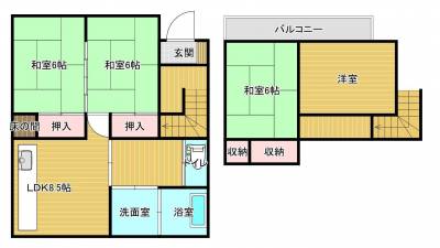 埼玉県鴻巣市 鴻巣市小松戸建の間取り図