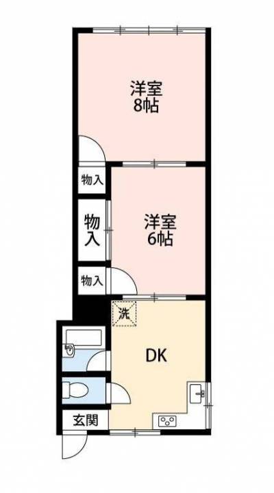 リビングが２部屋もあり、広々しています。