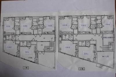 大阪府枚方市 アースハイツ102の間取り図