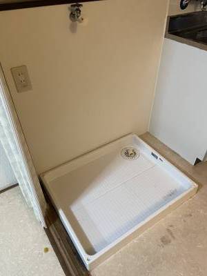 洗濯機置き場も広くて室内です！