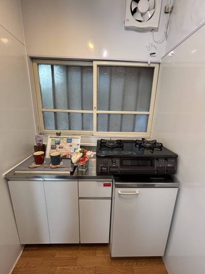 キッチンもきれいにしました。