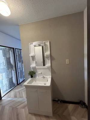 洗面台も新品